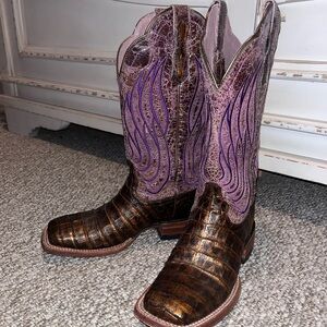 Women’s Ariat Nitro Caiman Belly Square Toe Boots
